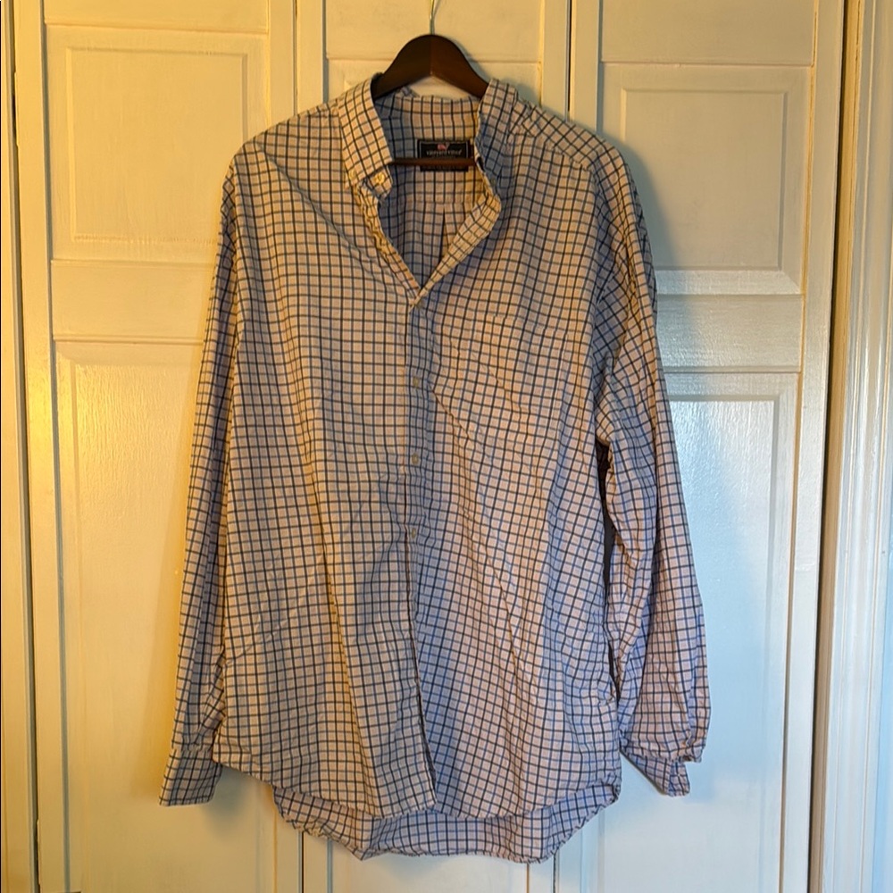 Blue and pink Checkered Shirt